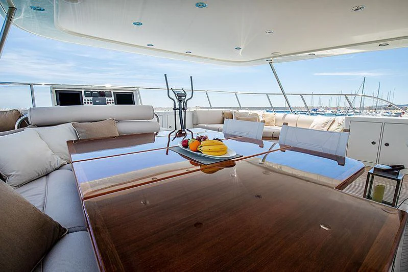 a large boat on the water aboard GALENA Yacht for Charter