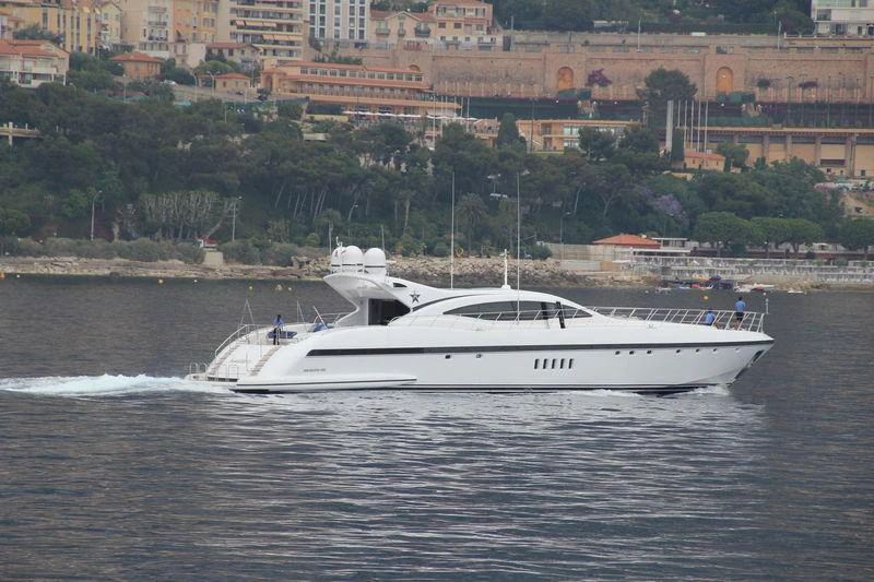 a boat on the water aboard BO Yacht for Charter