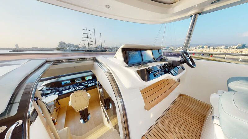 the inside of a boat aboard HALLELUJAH Yacht for Charter