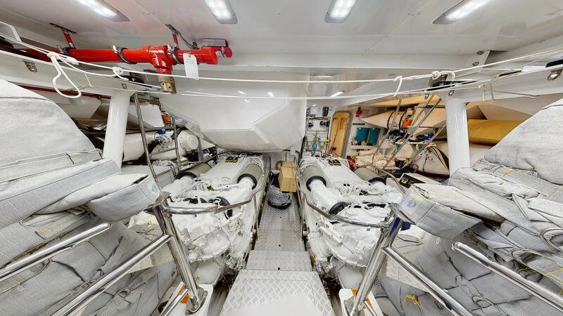 a room with a lot of equipment aboard HALLELUJAH Yacht for Charter