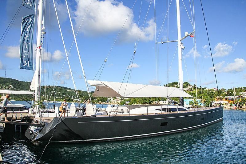 a boat in the water aboard INUKSHUK Yacht for Charter