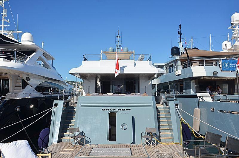 a group of boats docked aboard ONLY NOW Yacht for Charter