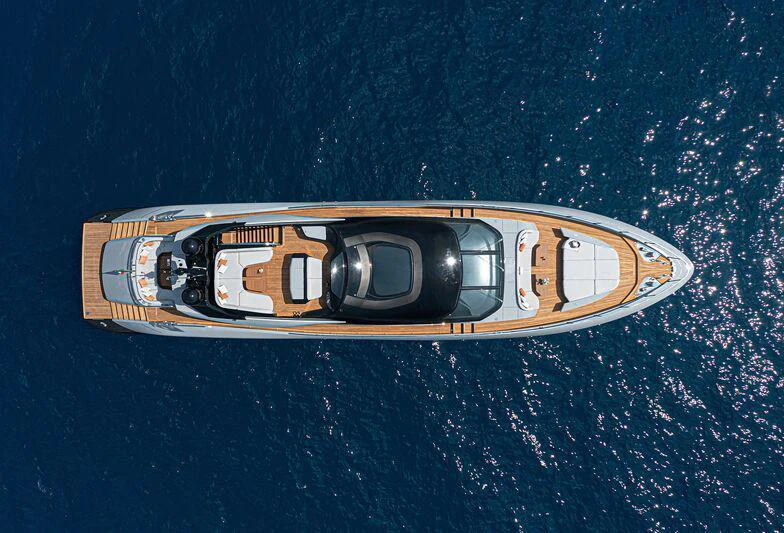 a close-up of a space ship aboard OFFLINE Yacht for Charter