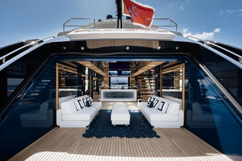 inside of a boat aboard RESILIENCE Yacht for Charter