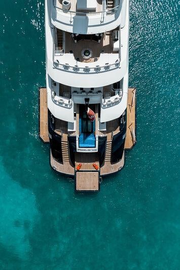 a white and silver robot aboard RESILIENCE Yacht for Charter
