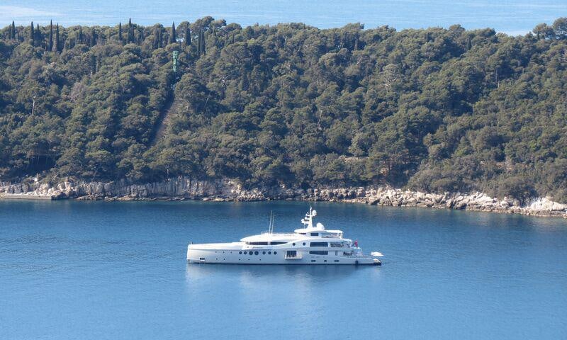 a boat on the water aboard STARDUST Yacht for Sale