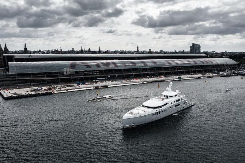 a boat on the water aboard STARDUST Yacht for Sale