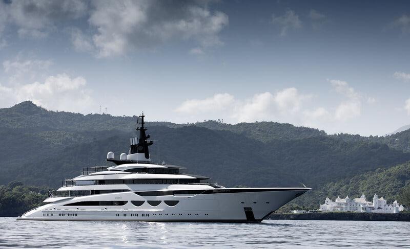 a white yacht in the water aboard AHPO Yacht for Charter