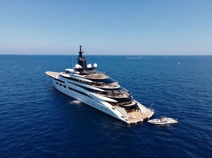 a ship in the water aboard AHPO Yacht for Charter