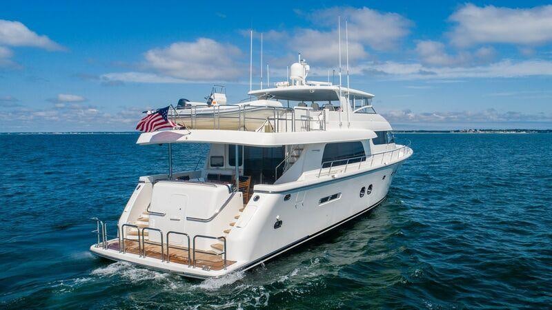 a boat on the water aboard TRANQUILITY Yacht for Charter