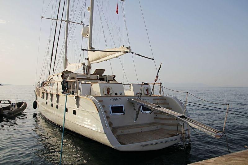 a boat on the water aboard MISS B Yacht for Charter