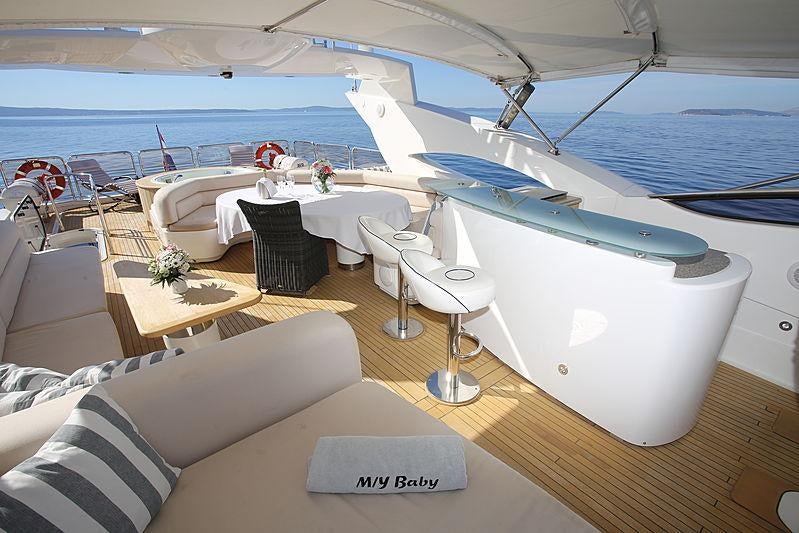 a boat on the water aboard BABY I Yacht for Charter