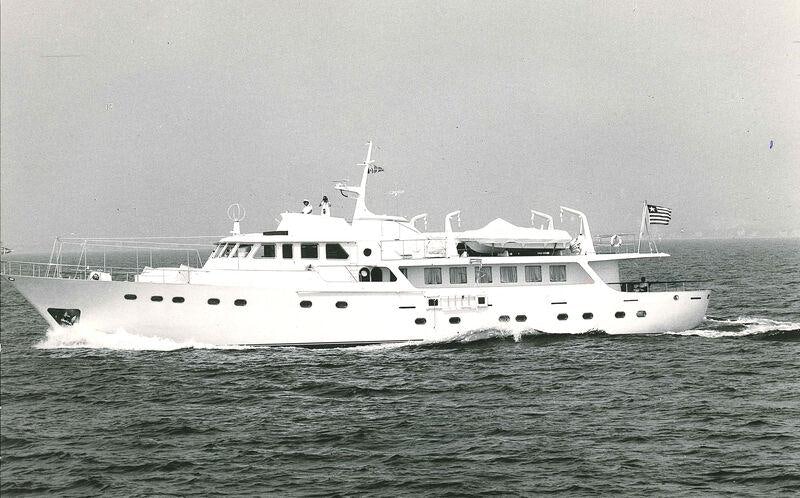 a boat in the water aboard ODYSSEY III Yacht for Charter