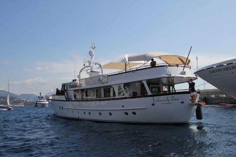 a boat in the water aboard HEAVENLY DAZE Yacht for Charter