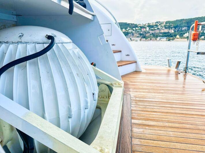 a boat on a body of water aboard SEA BREEZE ONE Yacht for Charter