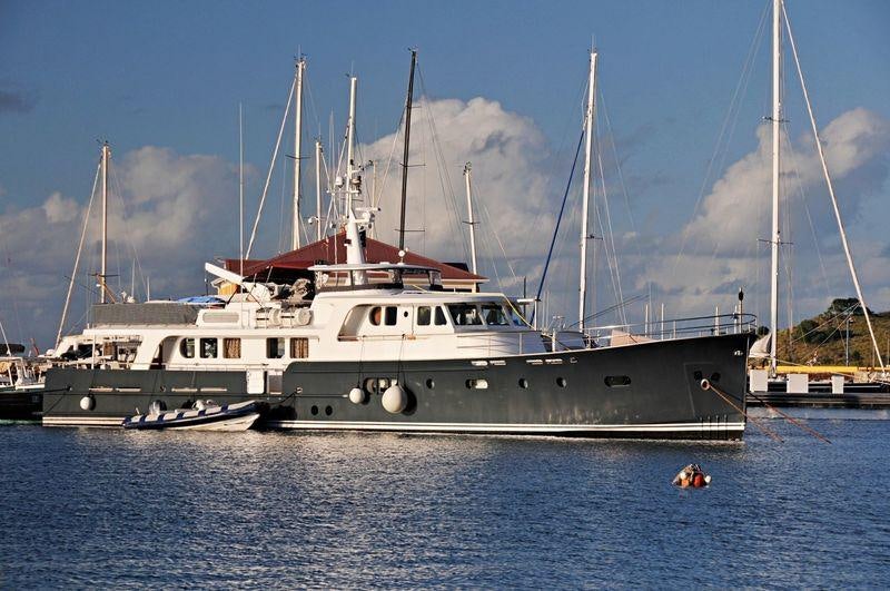 a boat in the water aboard ABELY Yacht for Charter