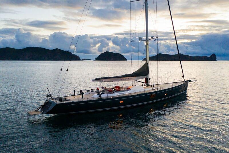 a boat in the water aboard SILVERTIP Yacht for Charter