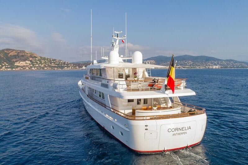 a boat on the water aboard CORNELIA Yacht for Charter