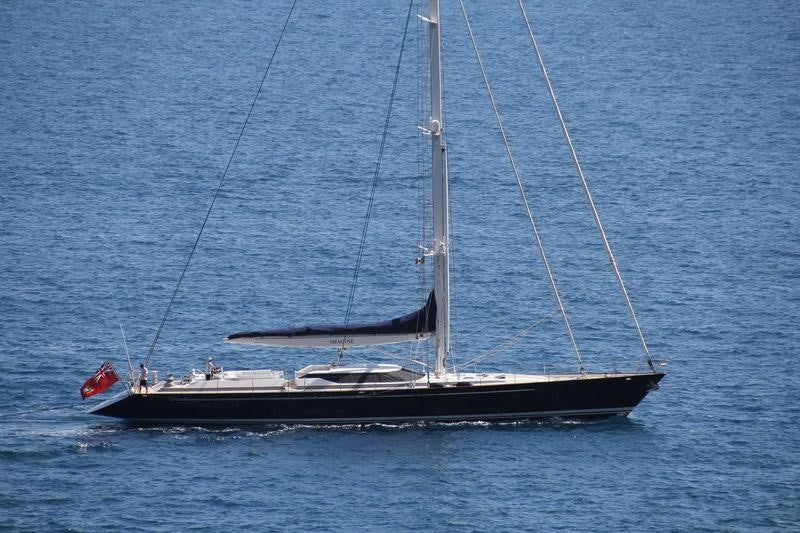 a boat sailing on the sea aboard IMAGINE Yacht for Charter