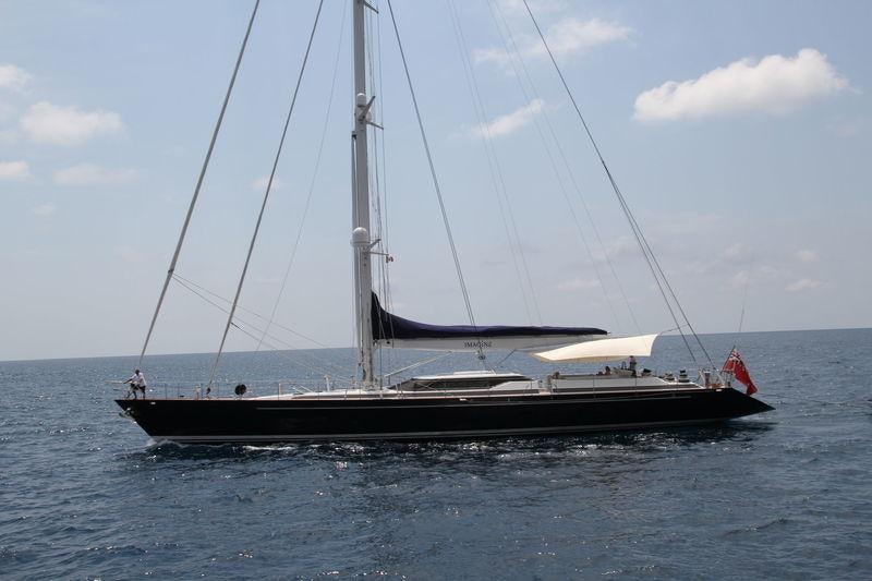 a boat on the water aboard IMAGINE Yacht for Charter