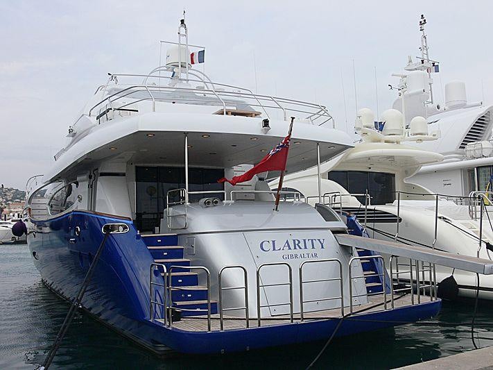 a couple of boats docked aboard CLARITY Yacht for Charter