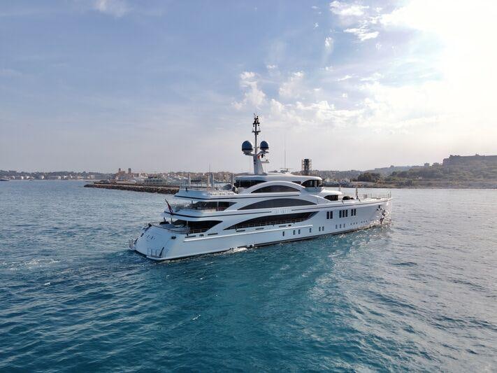 a boat in the water aboard SOUNDWAVE Yacht for Charter