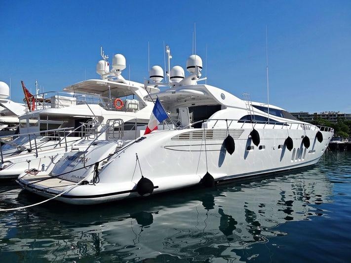 a couple of boats docked aboard PHOENICIAN Yacht for Charter