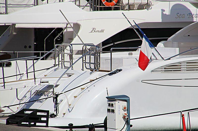 a model of a plane aboard PHOENICIAN Yacht for Charter