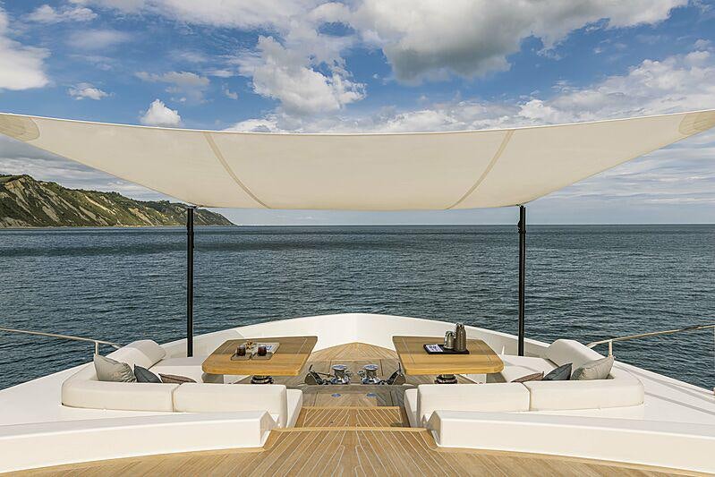 a boat on the water aboard EPIC Yacht for Charter