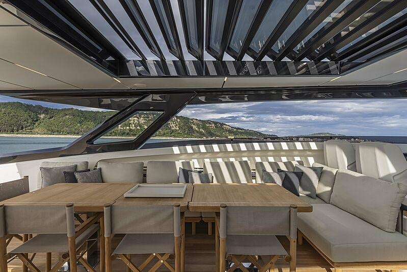 a boat on the water aboard EPIC Yacht for Charter