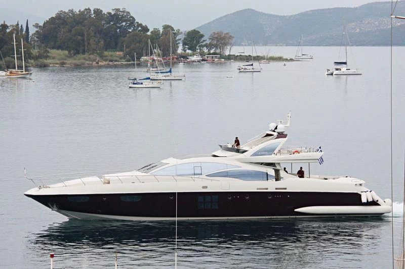 a boat on the water aboard DUKE Yacht for Charter