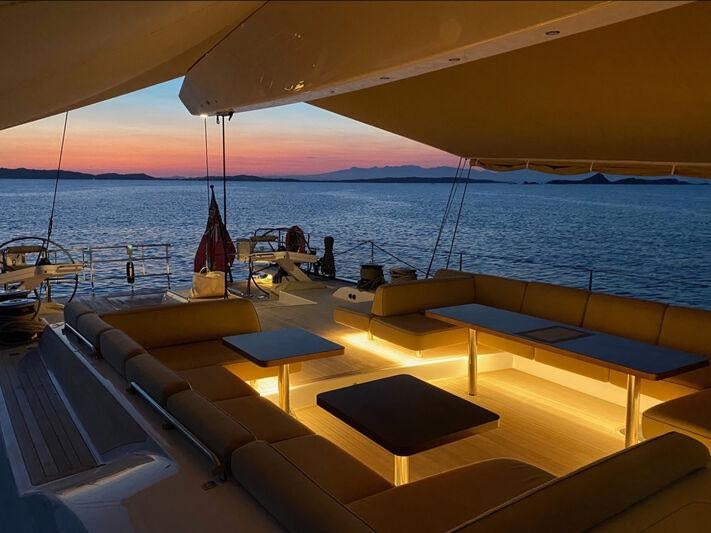 a boat on the water aboard ALIX Yacht for Sale