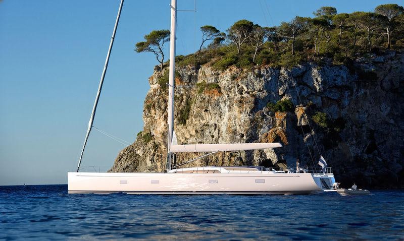 a boat sailing on the sea aboard ALIX Yacht for Sale