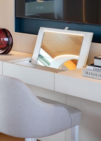 a white box on a table aboard LEGEND Yacht for Charter