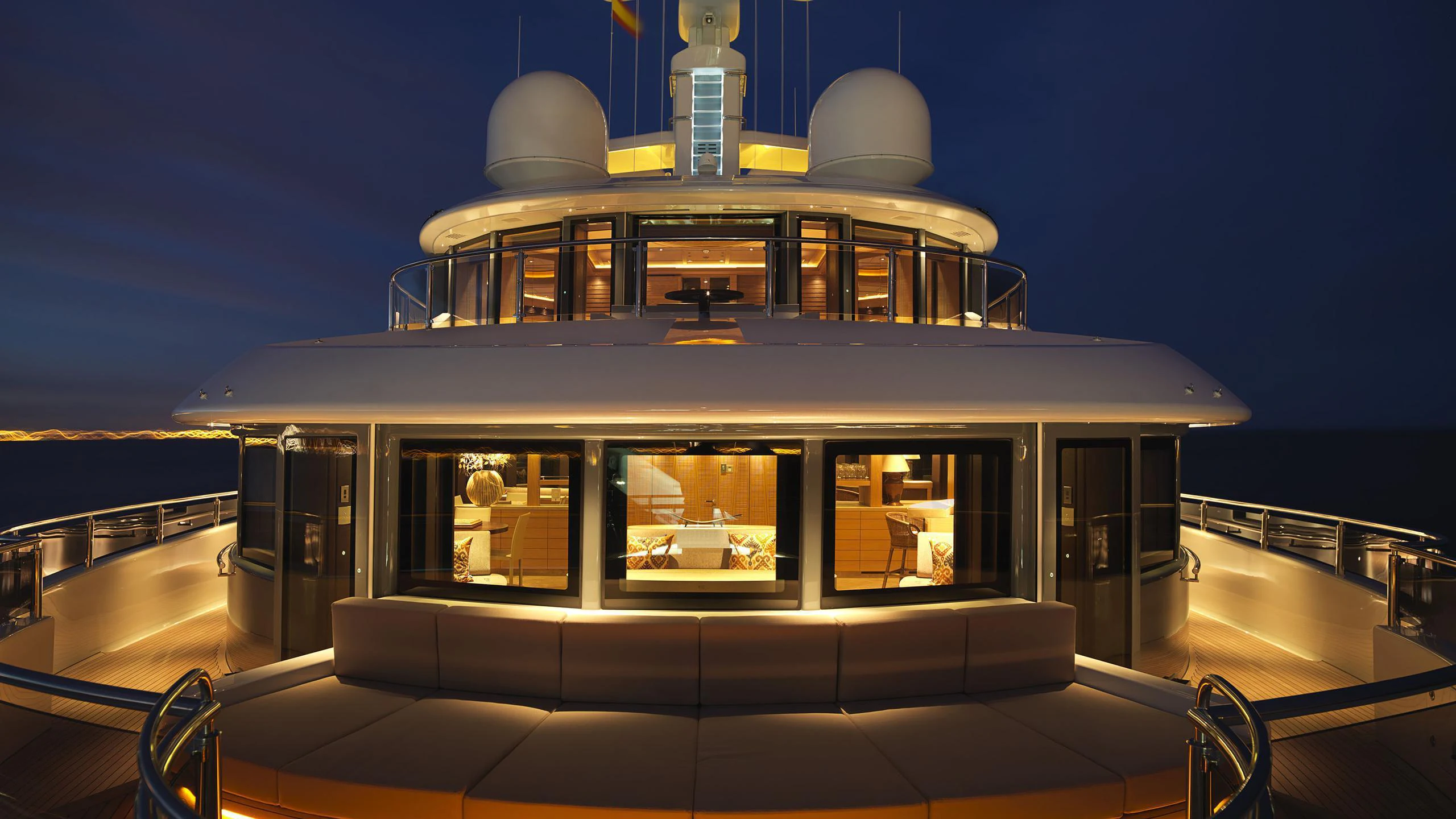 a boat on the water aboard NAIA Yacht for Charter