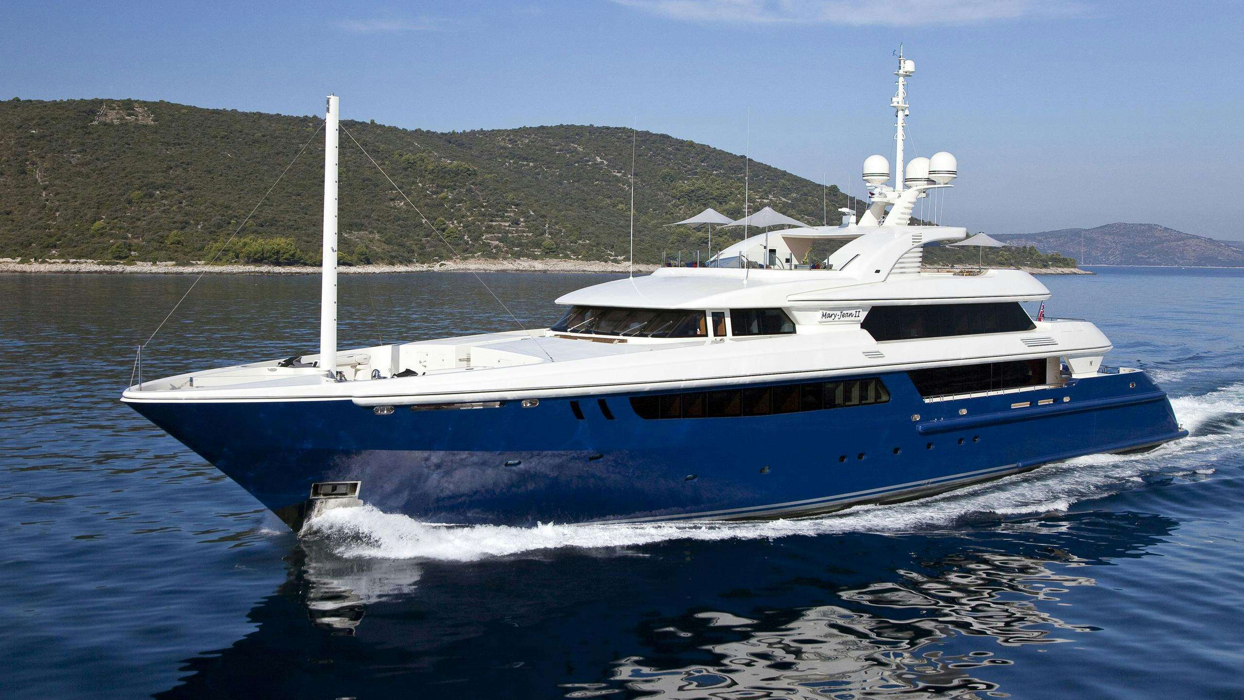 a boat on the water aboard MARY-JEAN II Yacht for Charter