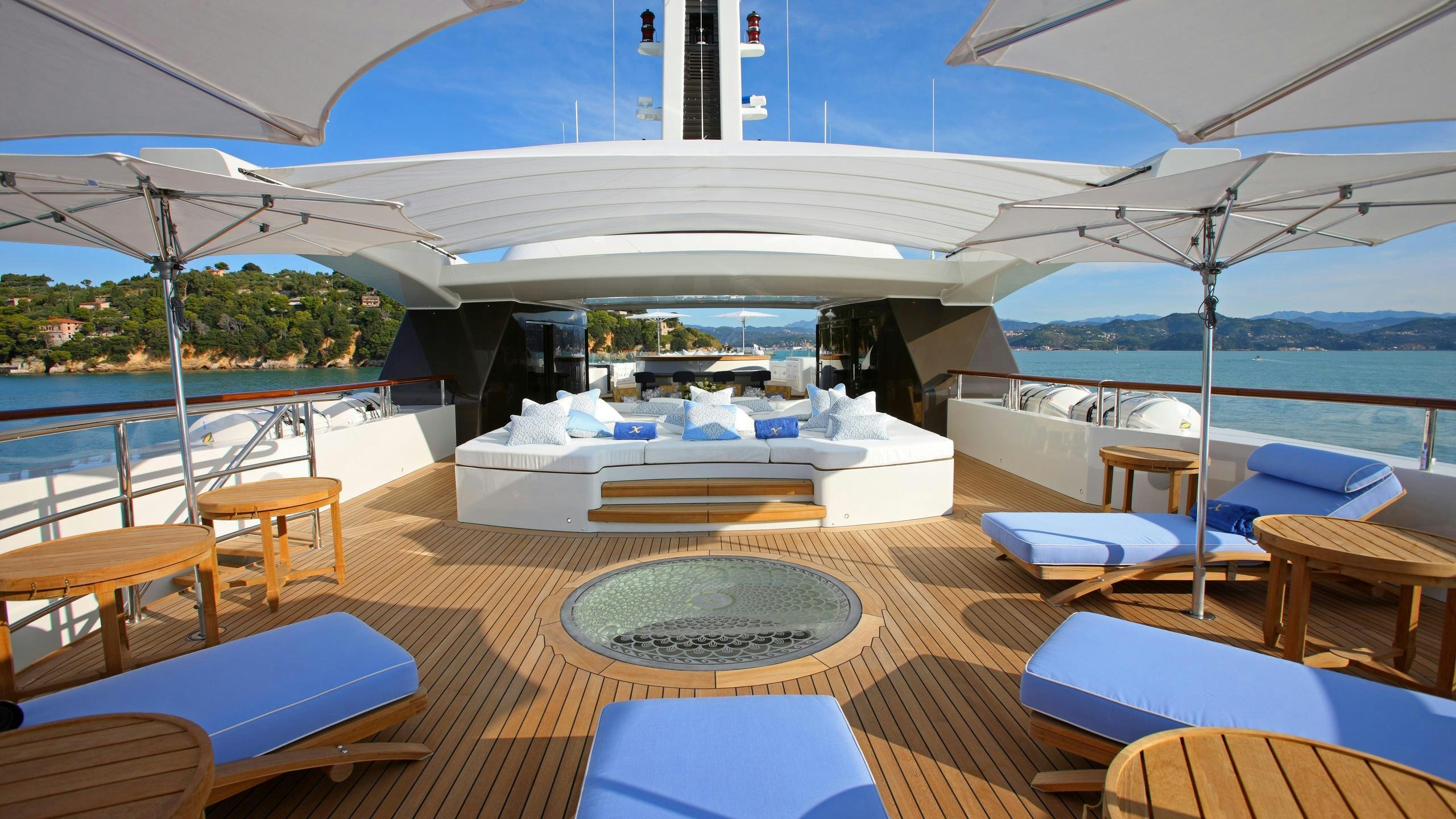 a boat on the water aboard ST DAVID Yacht for Charter