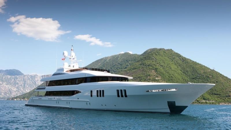 a white yacht on the water aboard CARPE DIEM Yacht for Charter