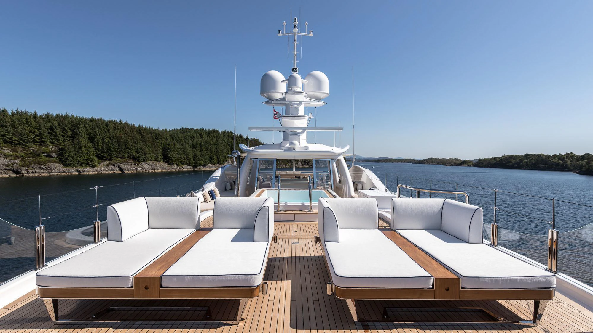 a boat on a body of water aboard LILI Yacht for Charter