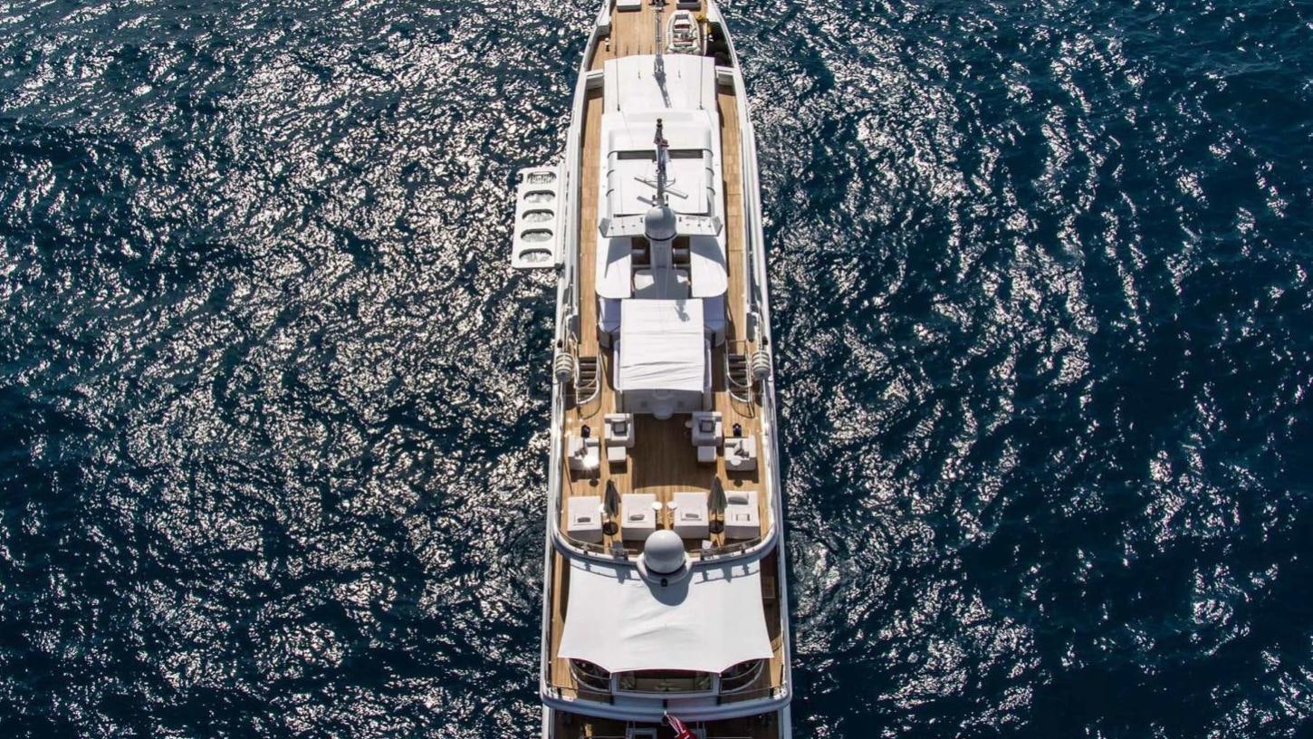 a space shuttle in space aboard OCEANA I Yacht for Charter