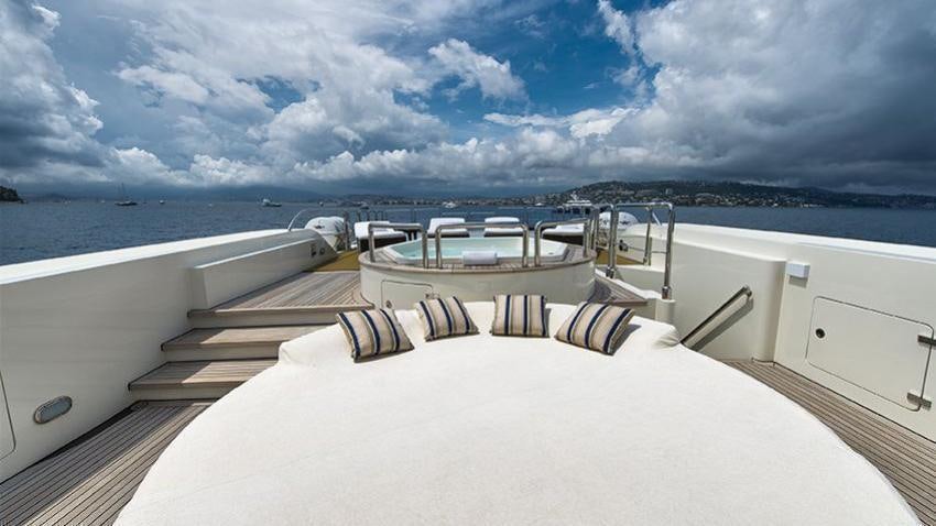 a boat on the water aboard SOLAFIDE Yacht for Charter