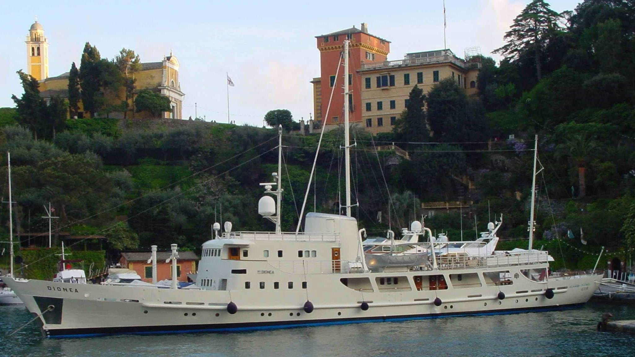 a boat in the water aboard DIONEA Yacht for Charter
