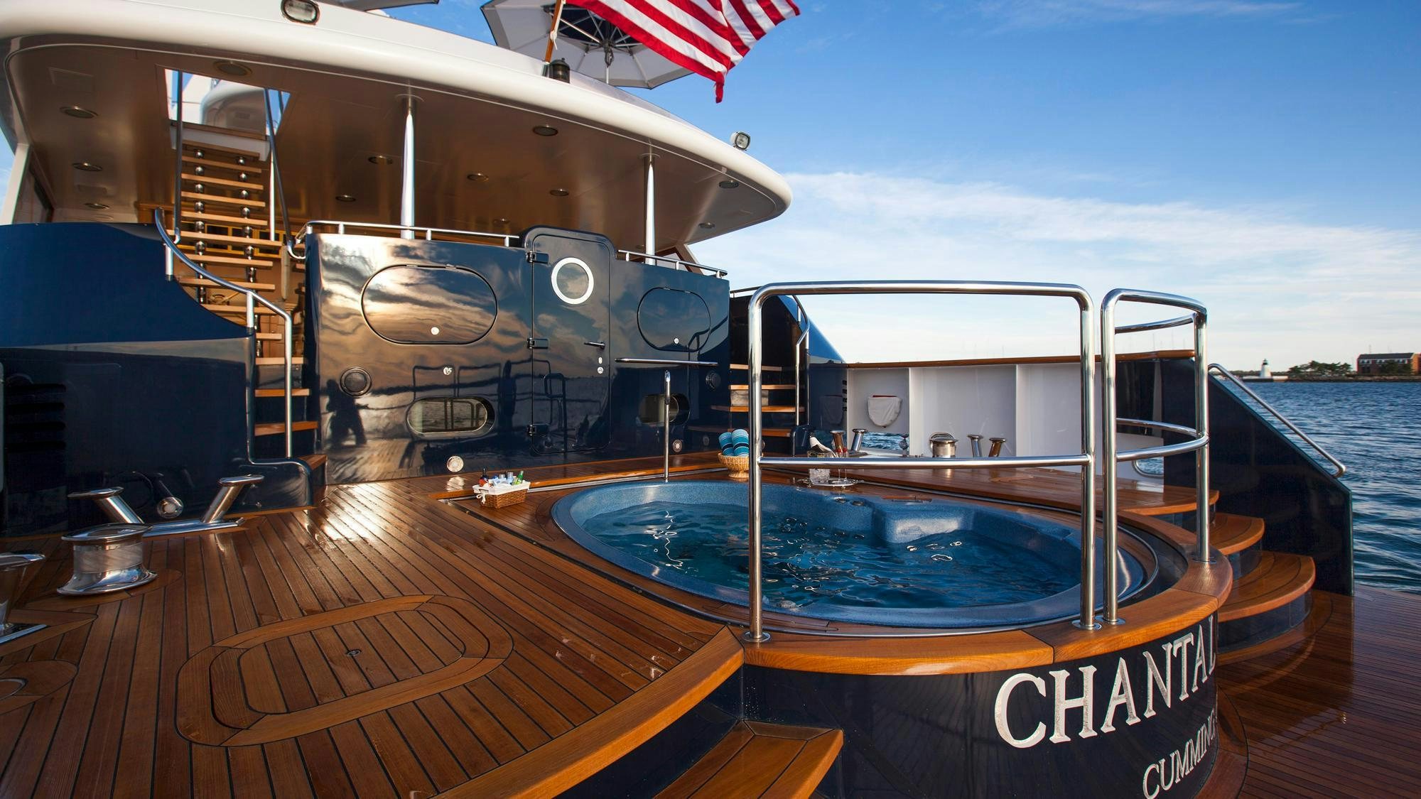 a boat on the water aboard CHANTAL MA VIE Yacht for Charter