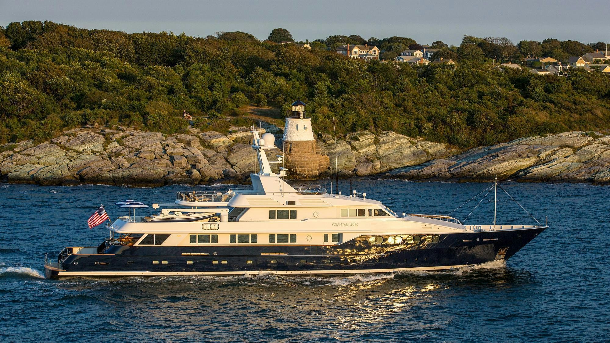 a boat on the water aboard CHANTAL MA VIE Yacht for Charter