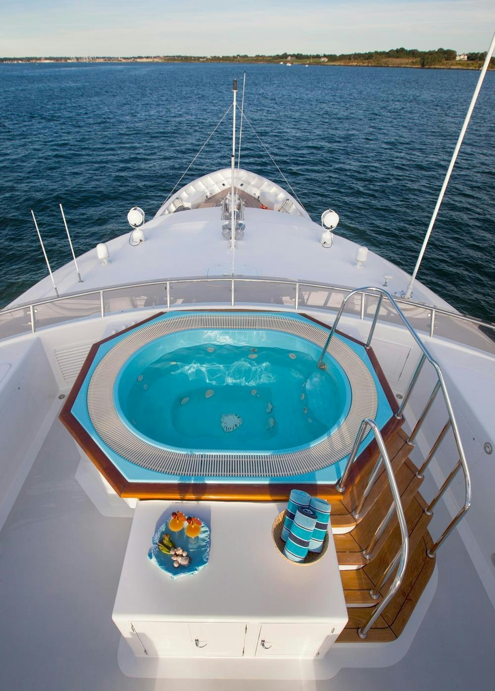 a boat on the water aboard CHANTAL MA VIE Yacht for Charter