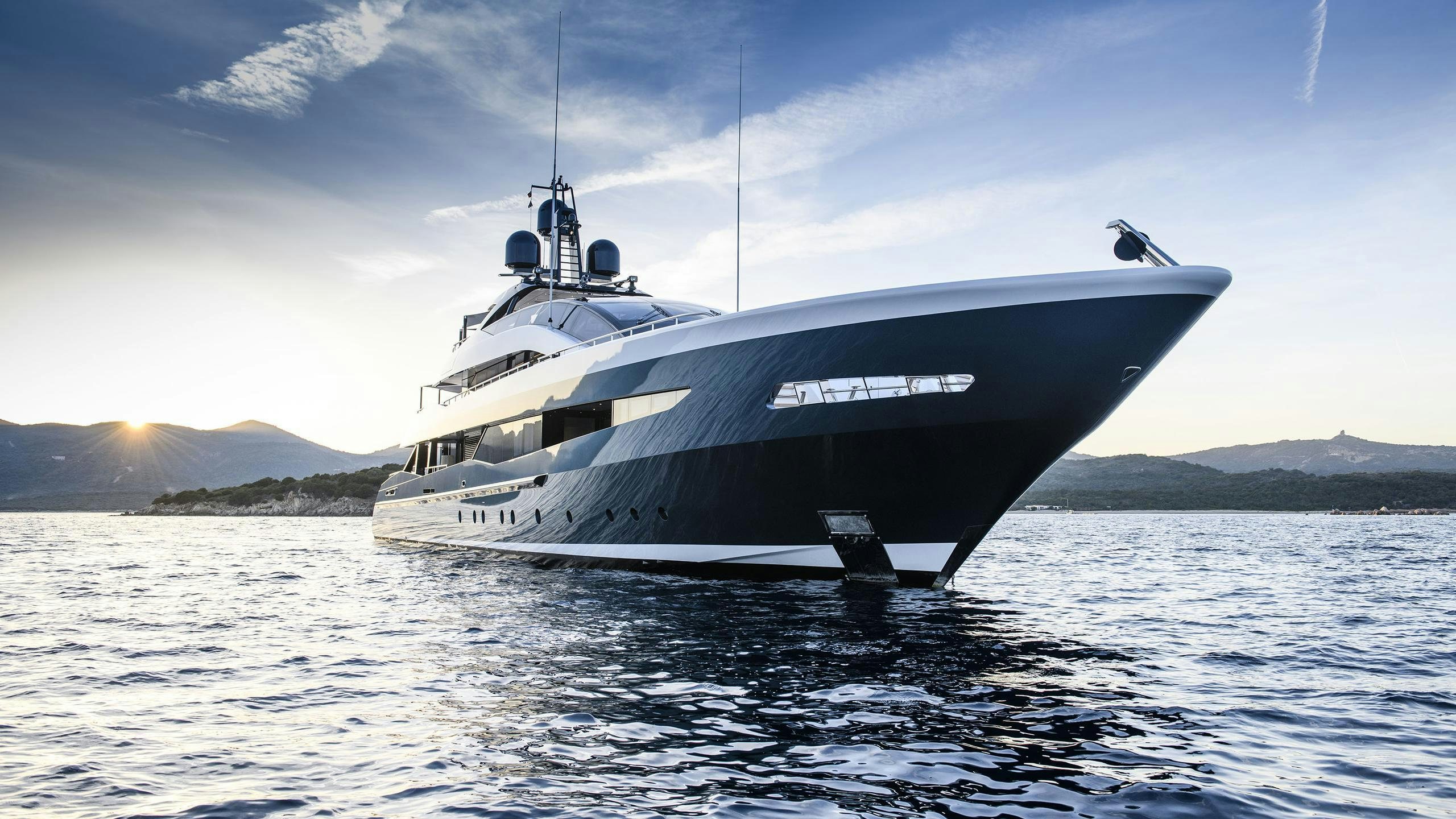 a boat in the water aboard IRISHA Yacht for Charter