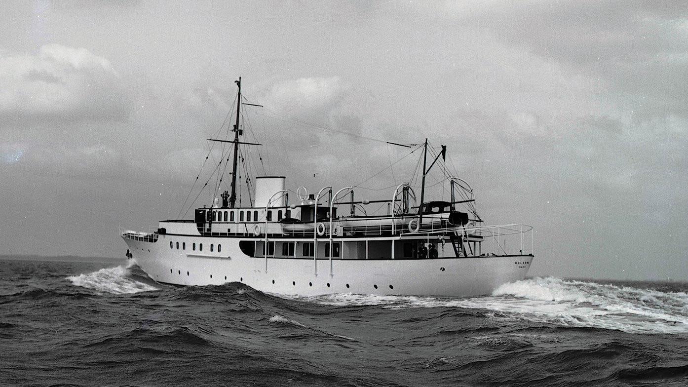 a boat on the water aboard MALAHNE Yacht for Charter