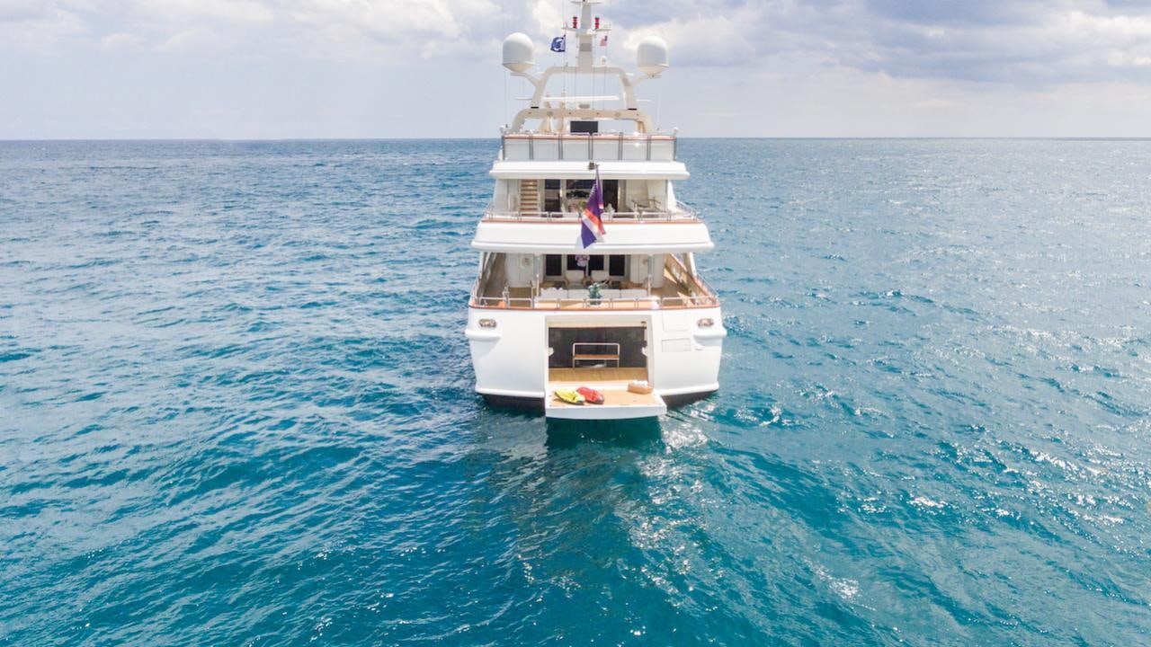 a boat in the water aboard BARENTS Yacht for Charter