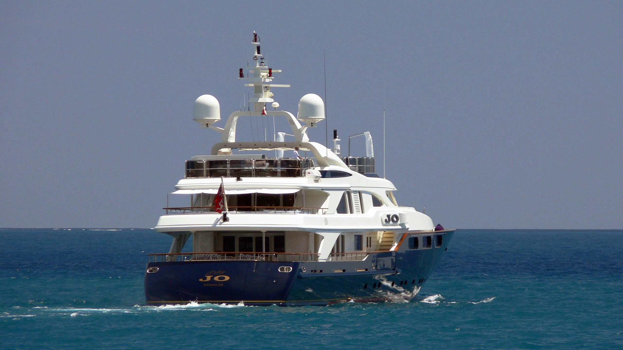 a boat in the water aboard JO I Yacht for Charter