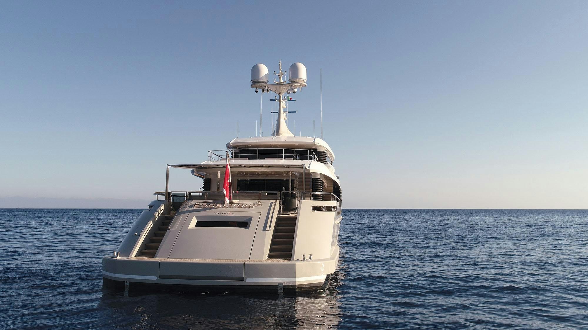 a boat in the water aboard ENDEAVOUR 2 Yacht for Charter